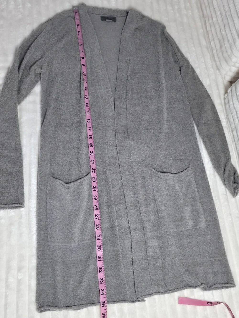 Barefoot Dreams CozyChic Lite® Long Cardigan, XS, Neutral, Open Cardigan, Soft